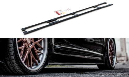 Seitenschweller Ansatz für Lexus LS Long Wheelbase Mk4 Facelift Carbon Look