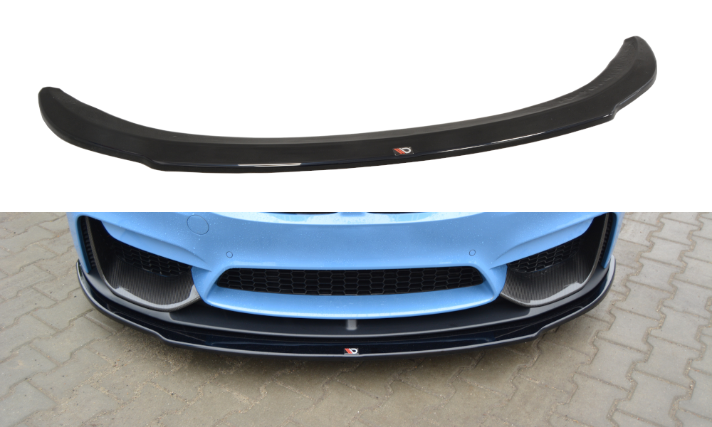 Front Ansatz für  BMW M4 F82 M-performance schwarz matt
