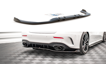 Mittlerer Diffusor Heck Ansatz DTM Look für V.2 Mercedes A 35 AMG Limousine V177 Carbon Look