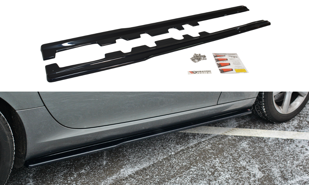 Seitenschweller Ansatz für Mercedes SLK R172 schwarz matt