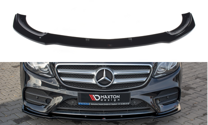 Front Ansatz für Mercedes-Benz  E43 AMG / AMG-Line W213 schwarz Hochglanz