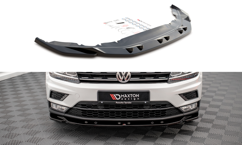 Front Ansatz für Volkswagen Tiguan Mk2 Carbon Look