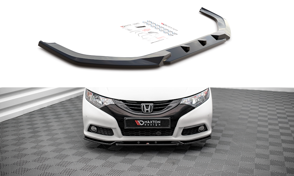 Front Ansatz V.2 für Honda Civic Mk9 schwarz matt