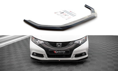 Front Ansatz V.1 für Honda Civic Mk9 schwarz matt