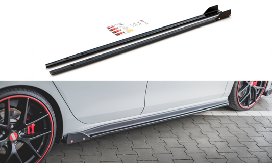Seitenschweller Ansatz für + Flaps V.2 für Volkswagen Golf 8 GTI / GTI Clubsport