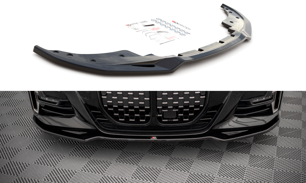 Front Ansatz V.3 für BMW 4er M-Paket G22 schwarz Hochglanz