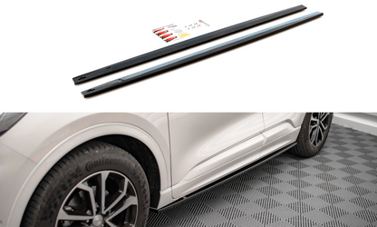 Seitenschweller Ansatz für Ford Kuga ST-Line Mk3 Carbon Look
