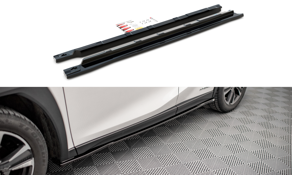 Seitenschweller Ansatz für Lexus UX Mk1 schwarz matt