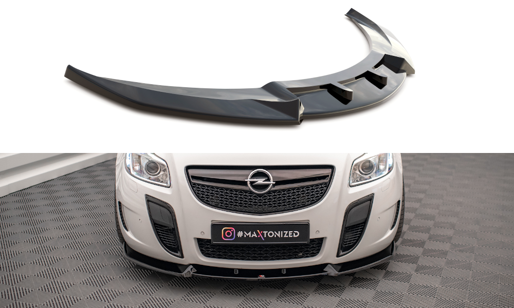 Front Ansatz V.2 für Opel Insignia OPC Mk1 schwarz Hochglanz
