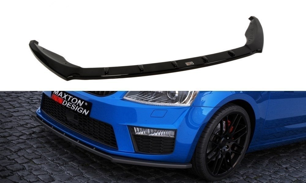 Front Ansatz V.1 für Skoda Octavia RS Mk3 schwarz matt