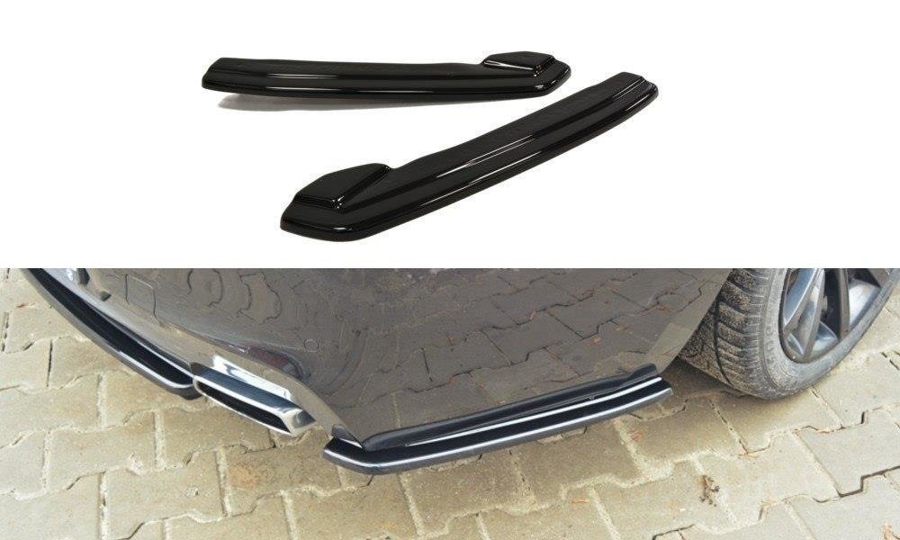 Heck Ansatz Flaps Diffusor für BMW 6er Gran Coupé M Paket Carbon Look