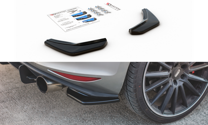 Heck Ansatz Flaps Diffusor V.2 für VW Golf 7 GTI  schwarz matt