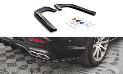 Heck Ansatz Flaps Diffusor V.1 für Mercedes-Benz GLE Coupe 63 AMG C292 Carbon Look