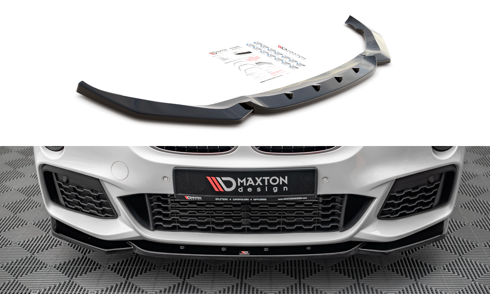 Front Ansatz V.1 für BMW X1 M-Paket F48 schwarz matt