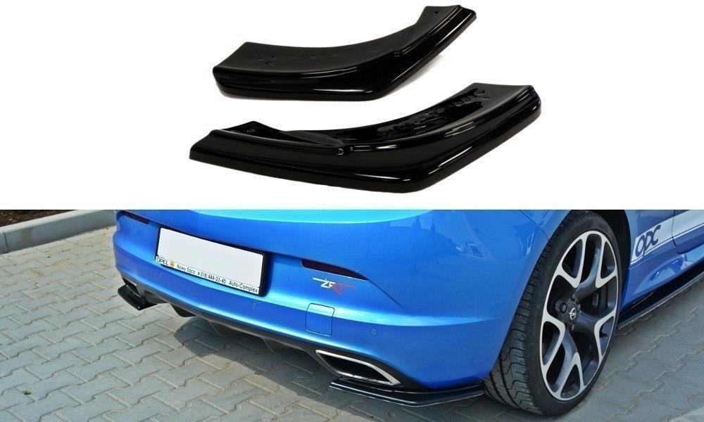 Heck Ansatz Flaps Diffusor für OPEL ASTRA J OPC / VXR Carbon Look
