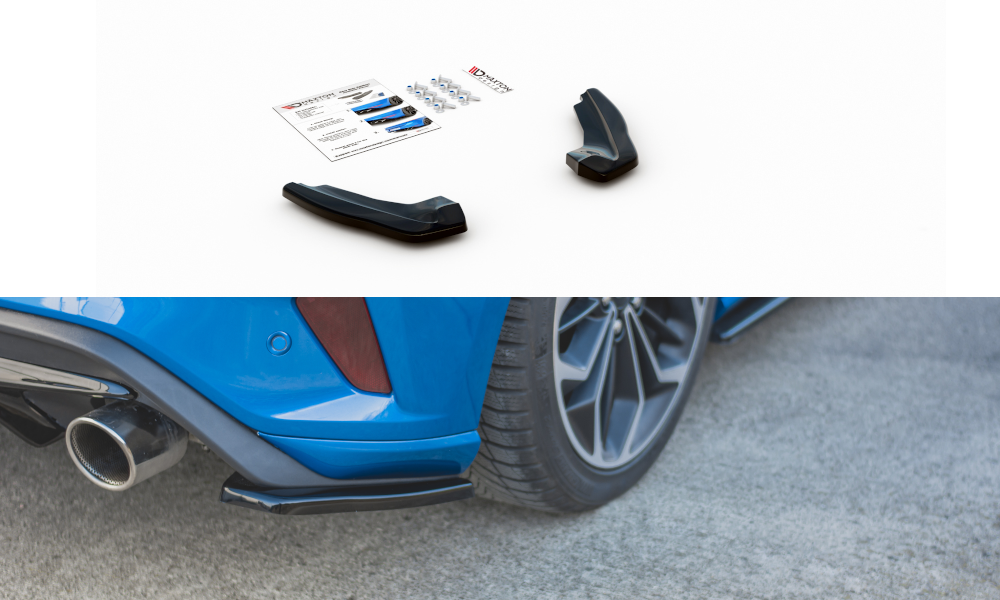 Heck Ansatz Flaps Diffusor V.1 für Ford Focus ST Mk4 schwarz matt