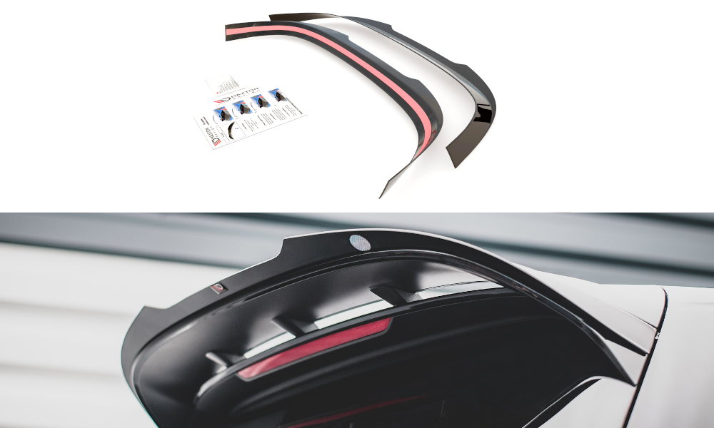 Spoiler CAP V.2 für Volkswagen Golf 8 R-Performance / GTI Clubsport Carbon Look