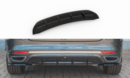 Diffusor Heck Ansatz für Ford Mondeo Vignale Mk5 Facelift schwarz matt