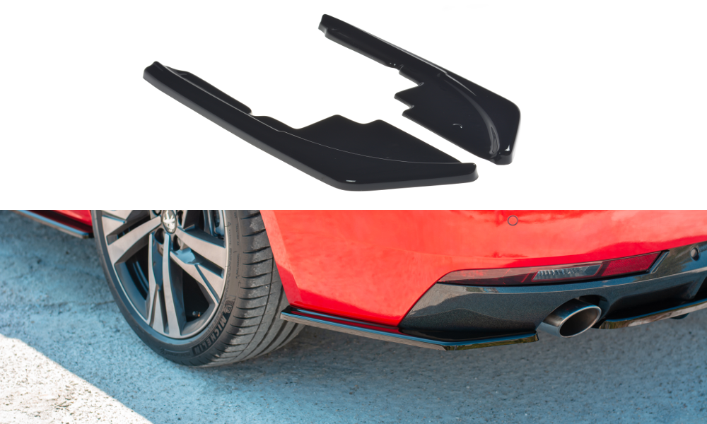 Heck Ansatz Flaps Diffusor für Peugeot 508 SW Mk2 Carbon Look