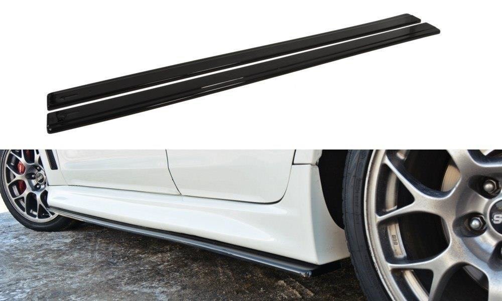 Seitenschweller Ansatz für Mitsubishi Lancer Evo X schwarz matt