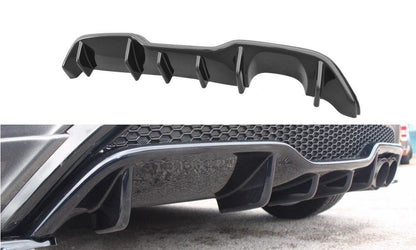 Diffusor Heck Ansatz für Ford Fiesta ST Mk7 FL schwarz Hochglanz