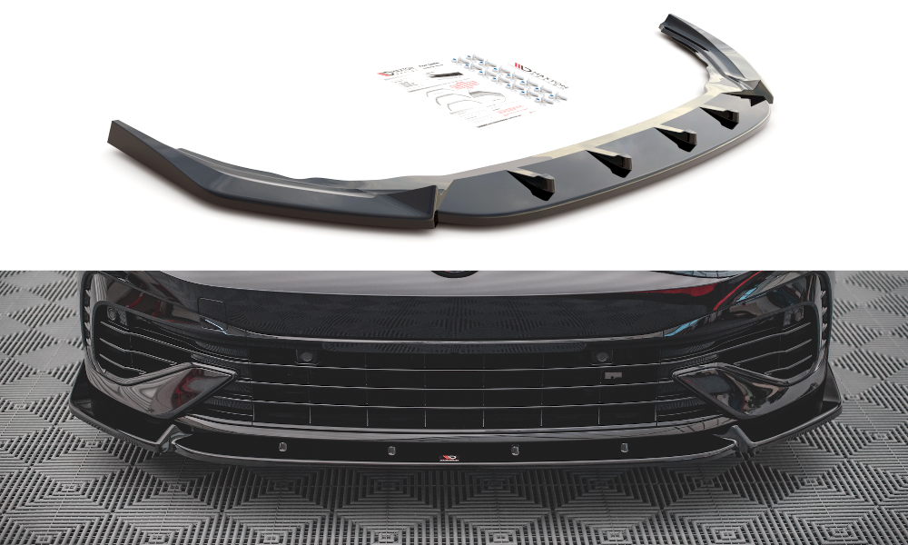 Front Ansatz V.2 für Volkswagen Golf R Mk8 Carbon Look