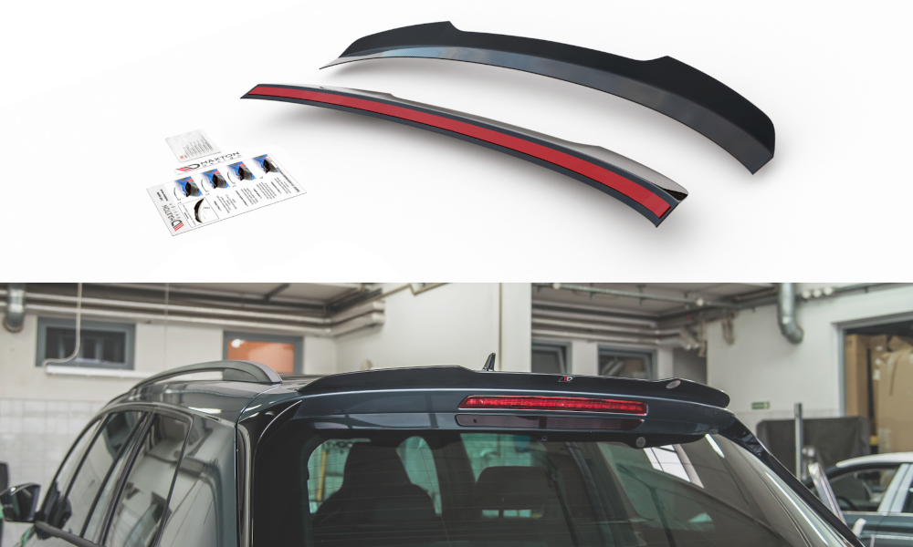 Spoiler CAP V.2 für Skoda Kodiaq Mk1 Sportline/RS schwarz Hochglanz