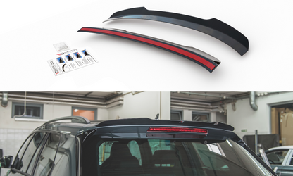 Spoiler CAP V.2 für Skoda Kodiaq Mk1 Sportline/RS schwarz Hochglanz