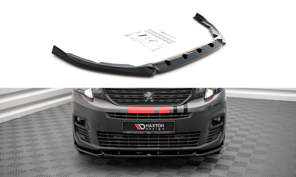 Front Ansatz für Peugeot Partner Mk3 Carbon Look