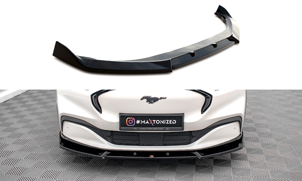 Front Ansatz V.1 für Ford Mustang Mach-E Mk1 schwarz matt