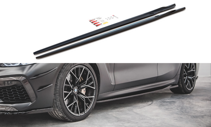 Seitenschweller Ansatz für V.2 für BMW M8 Gran Coupe F93 / 8 Gran Coupe M-Paket G16 schwarz Hochglanz