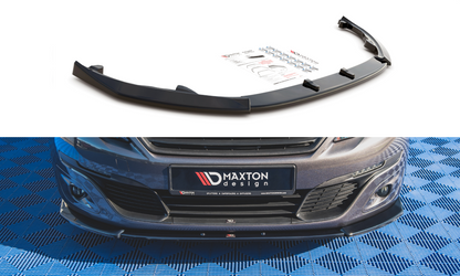 Front Ansatz V.2 für Peugeot 308 Mk2 Facelift schwarz Hochglanz