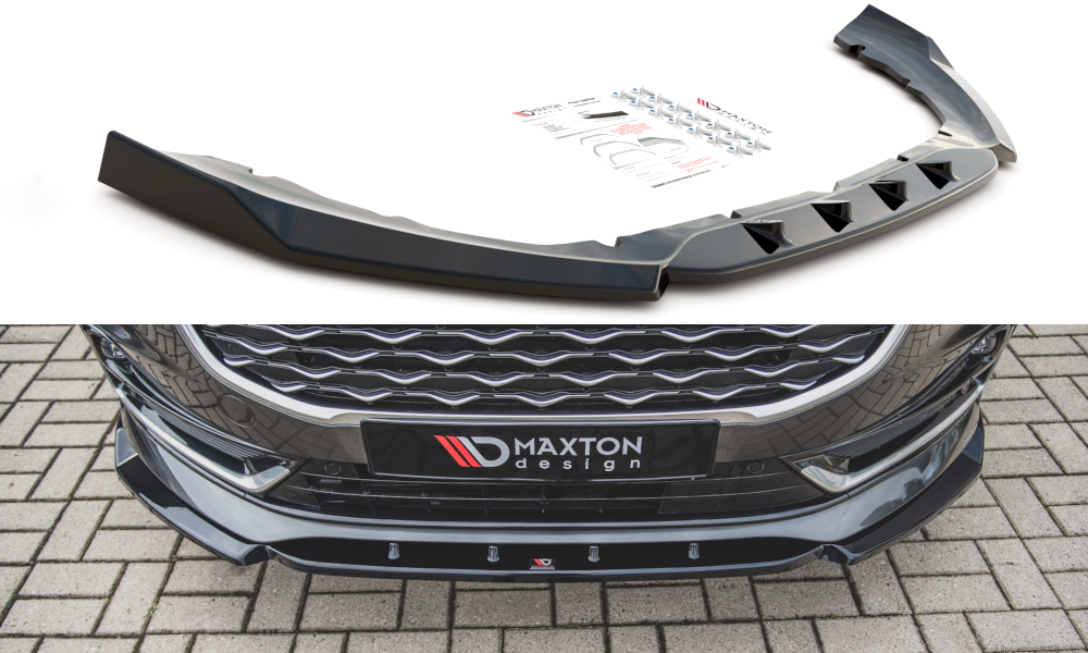 Front Ansatz für Ford S-Max Mk2 Facelift schwarz matt