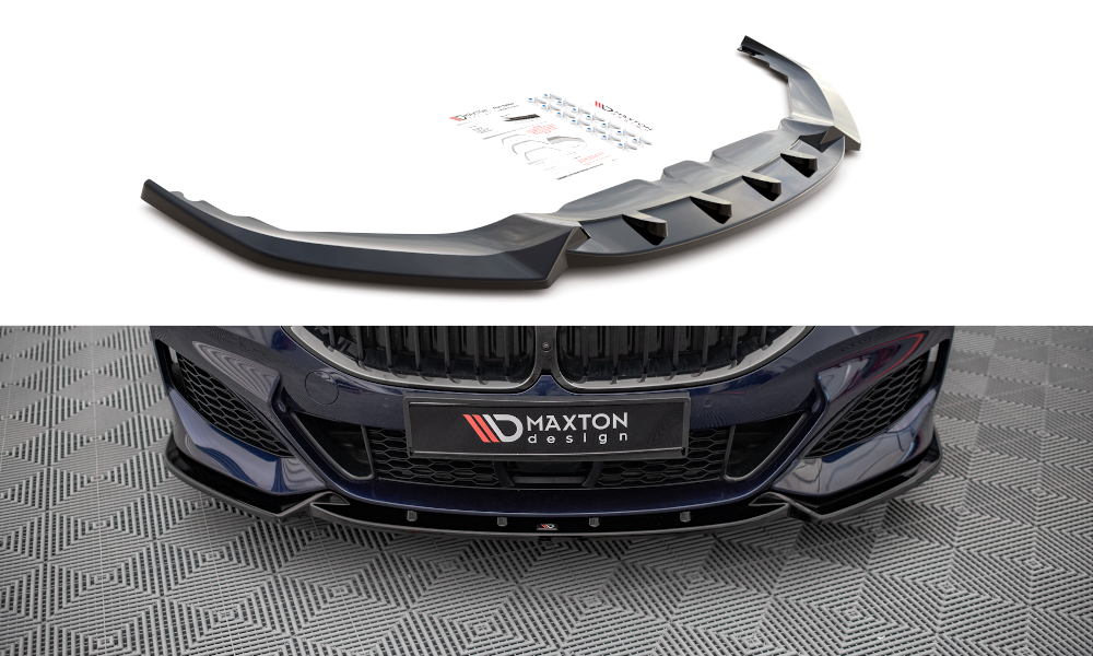 Front Ansatz V.3 für BMW 8 Coupe G15 / 8 Gran Coupe M Paket G16 schwarz matt