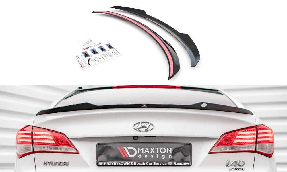 Spoiler CAP für Hyundai I40 Mk1 schwarz matt