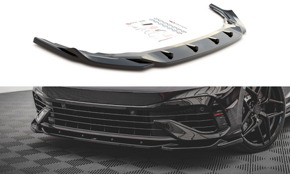 Front Ansatz V.4 für Volkswagen Golf R Mk8 schwarz matt