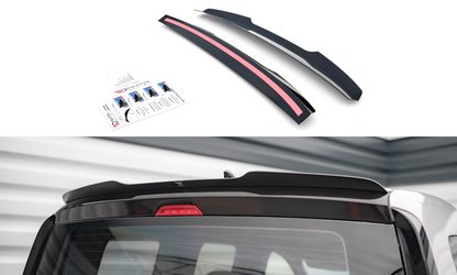 Spoiler CAP für Volkswagen Caddy Mk5 schwarz Hochglanz