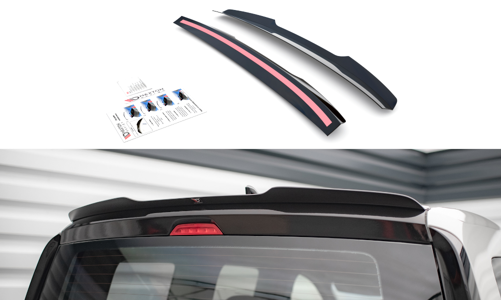 Spoiler CAP für Volkswagen Caddy Mk5 schwarz matt
