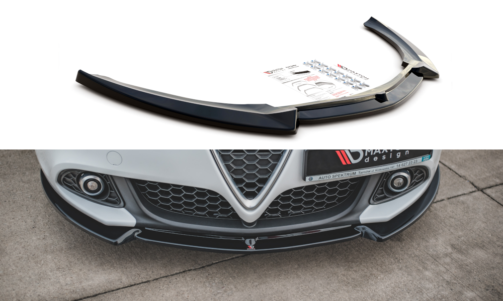 Front Ansatz V.3 für Alfa Romeo Giulietta  schwarz matt