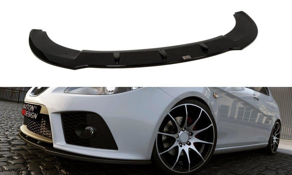 Front Ansatz für SEAT LEON MK2 CUPRA FR (vor Facelift) schwarz matt