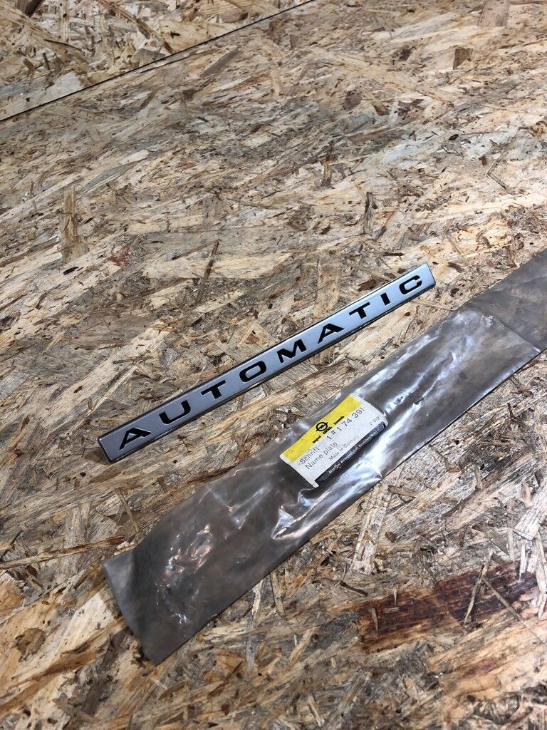 Opel Rekord C Emblem "AUTOMATIC" NEU Original GM