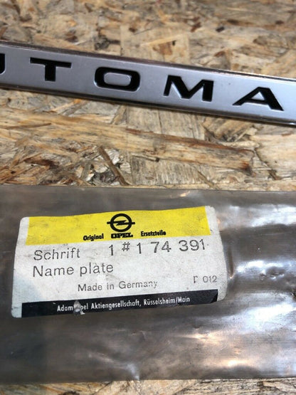 Opel Rekord C Emblem "AUTOMATIC" NEU Original GM