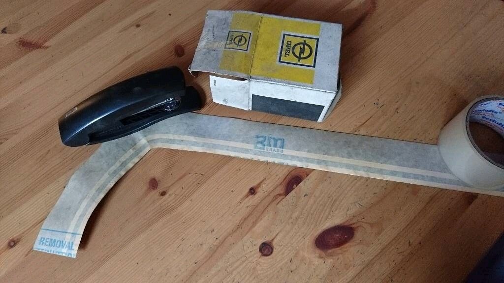 Opel Youngtimer Oldtimer Farbstreifen Seitenwand links 90003496