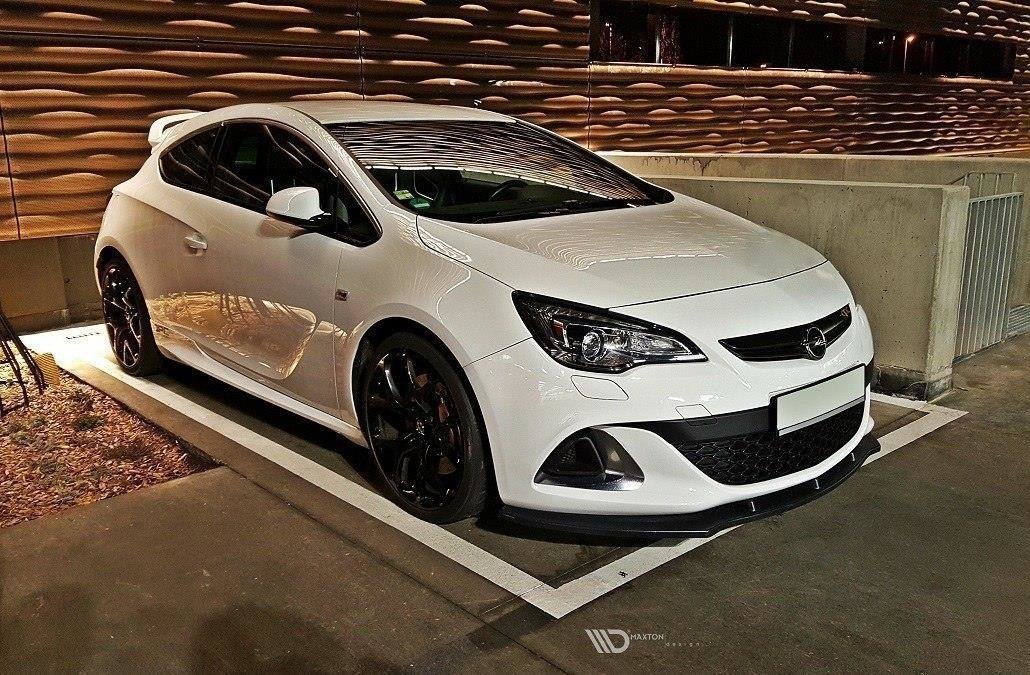 Front Ansatz für OPEL ASTRA J OPC / VXR v.1 schwarz Hochglanz