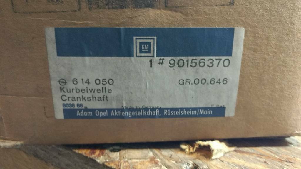 Original GM Opel Kadett D E 1.6 D Kurbelwelle NEU!
