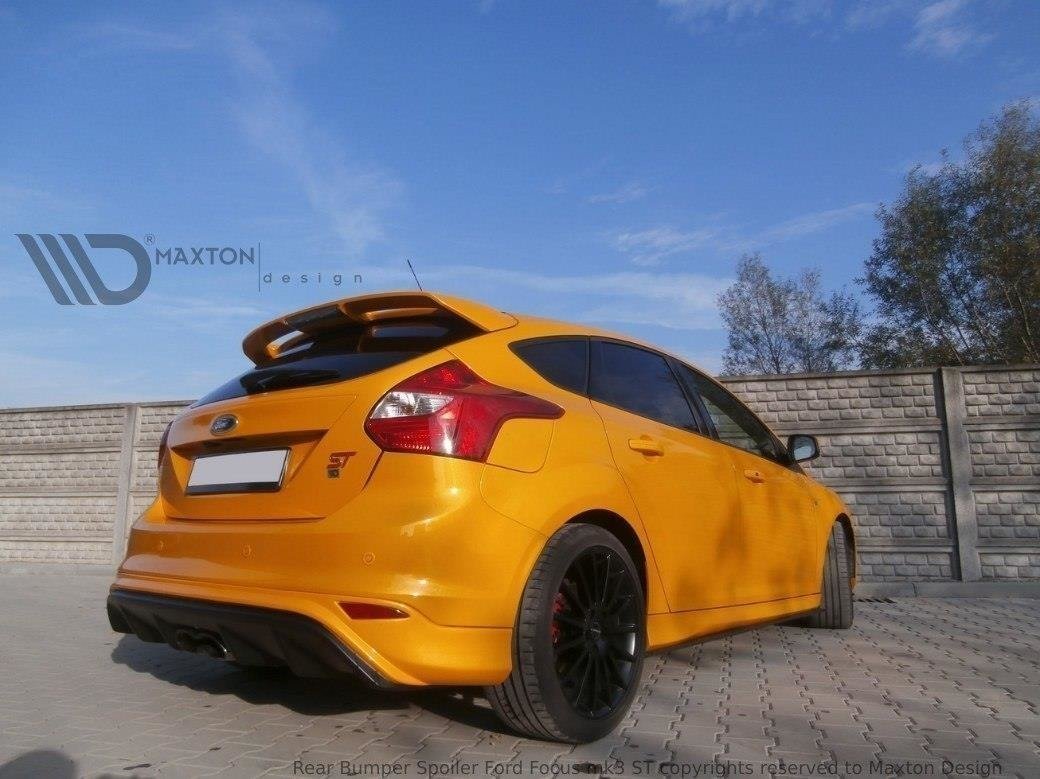 Diffusor Heck Ansatz für RS2015 LOOK FORD FOCUS MK3 ST (vor Facelift) Carbon Look