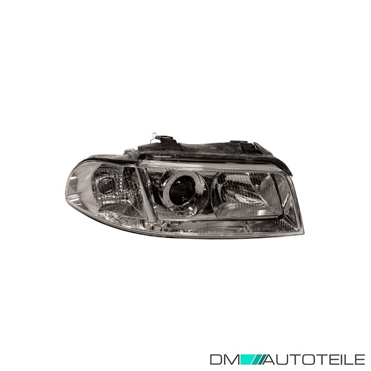 Hauptscheinwerfer Scheinwerfer rechts H7/H7 mit Motor passt für Audi A4 B5 99-01