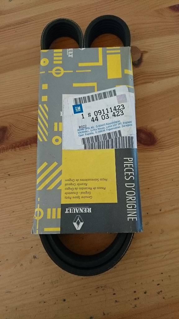 Opel Renault Keilriemen neu original GM 9111423