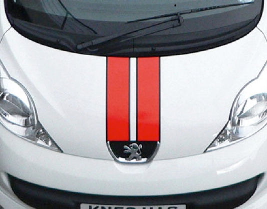 Irmscher Peugeot 107 RC Line Foliendekor rot/ schwarz