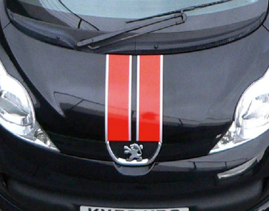 Irmscher Peugeot 107 RC Line Foliendekor rot/ silber